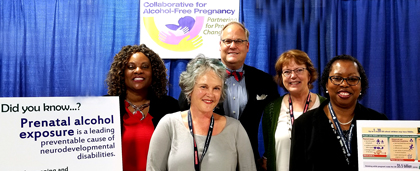 NASW 2018 Conference Prenatal Alcohol Prevention Group Photo With Foundation Staff